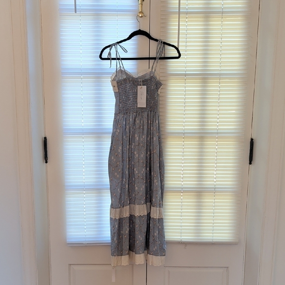 Christy Dawn Emma Dress In Pansy Blues Size XS - Picture 2 of 8